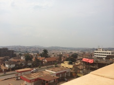 The view of Kampala from the roof of Acacia Mall