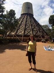 At the Ugandan Martyrs Memorial on the way to Kaka's