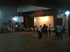 Scottish ceilidh dancing rehearsal